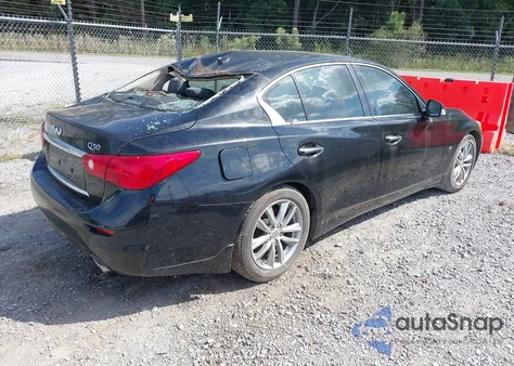 2014 Infiniti Q50 Premium z USA, uszkodzony, nr VIN JN1BV7AP1EM682310
